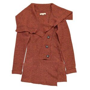 Gro A Live Asymmetric Wool Cardigan Sweater SZ 36